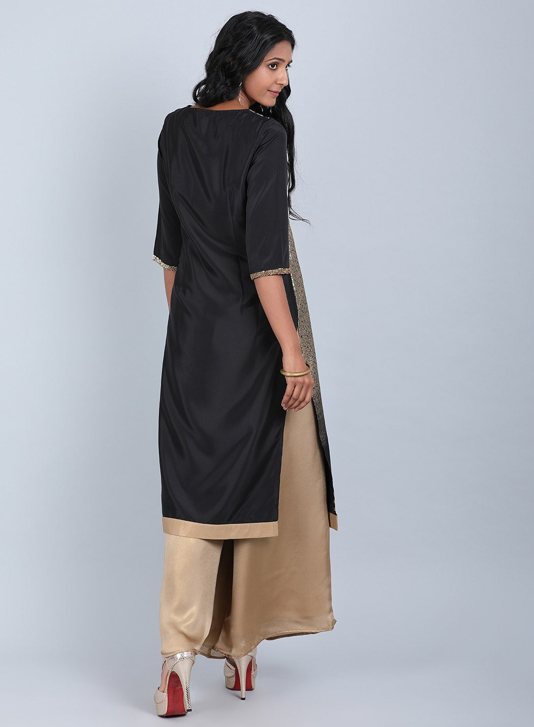 Black & White Printed kurta