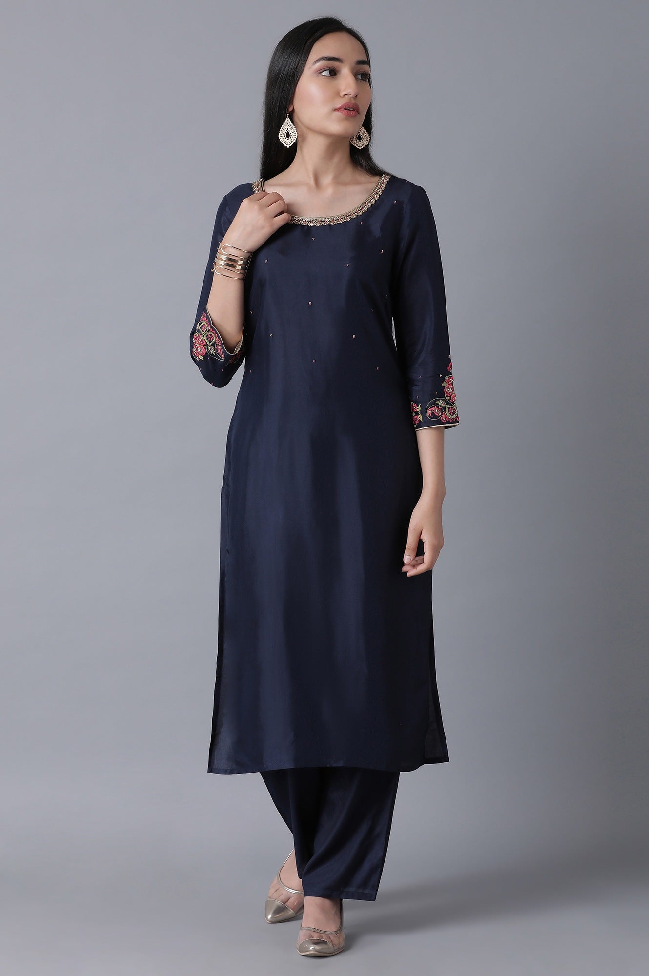 Navy Blue Classic kurta