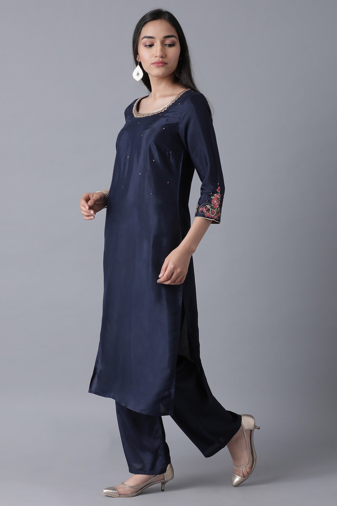 Navy Blue Classic kurta