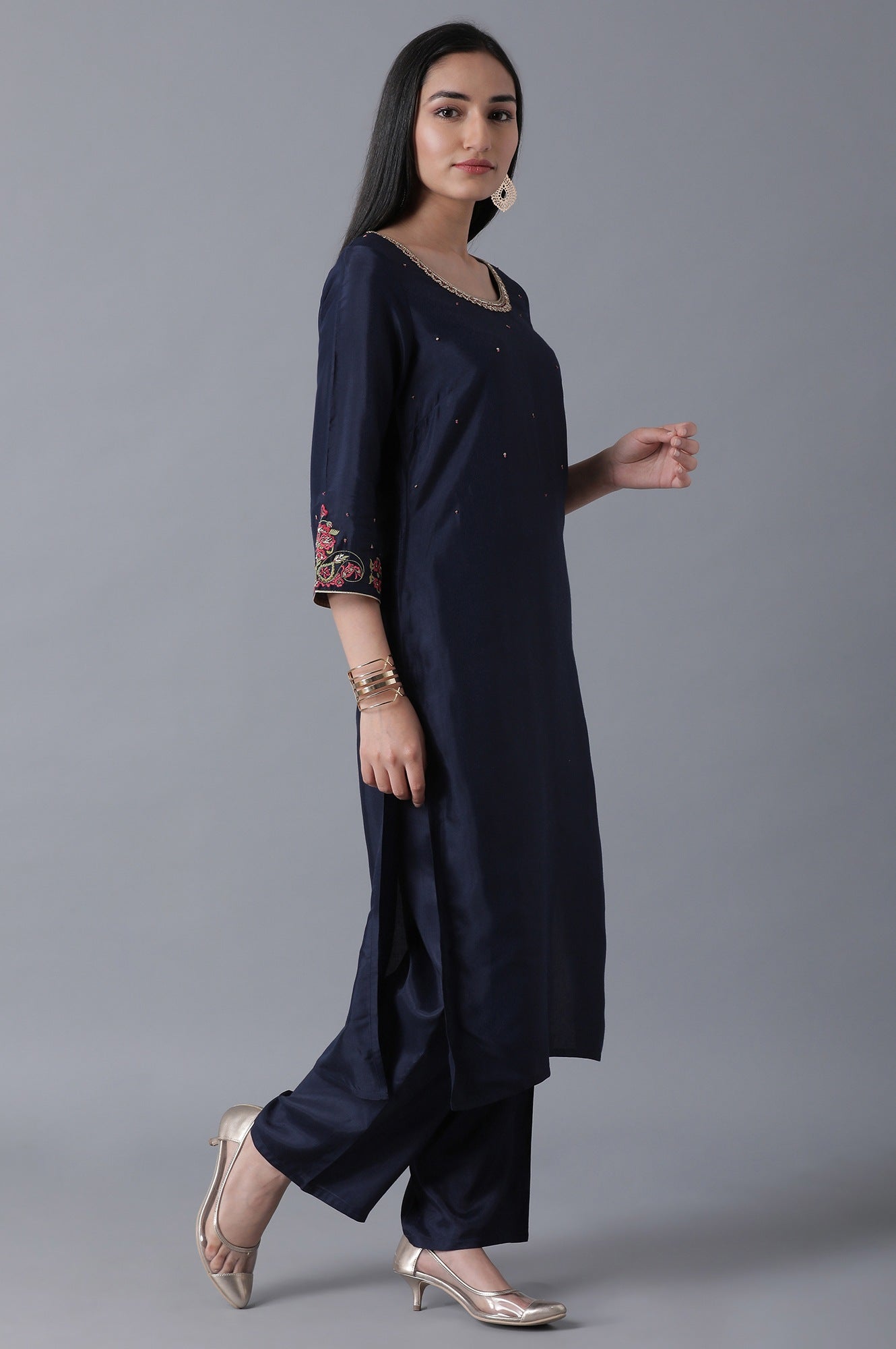Navy Blue Classic kurta