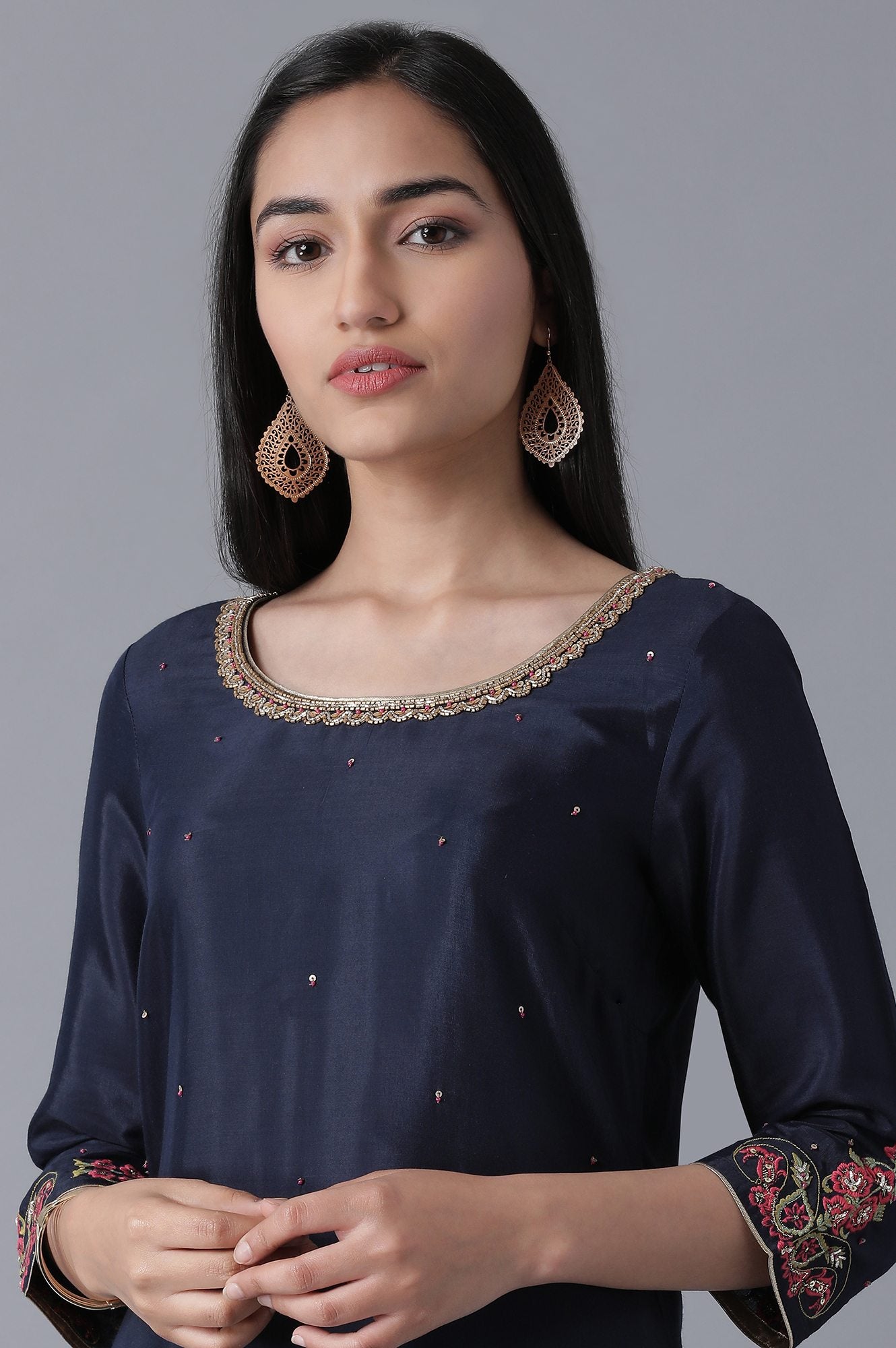 Navy Blue Classic kurta