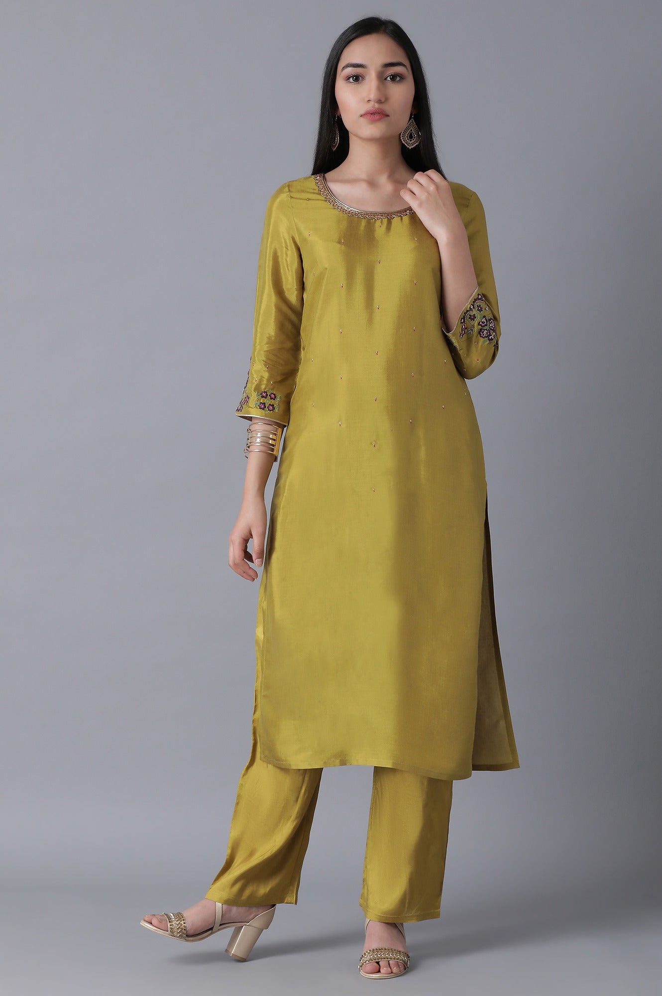 Olive Green Classic kurta