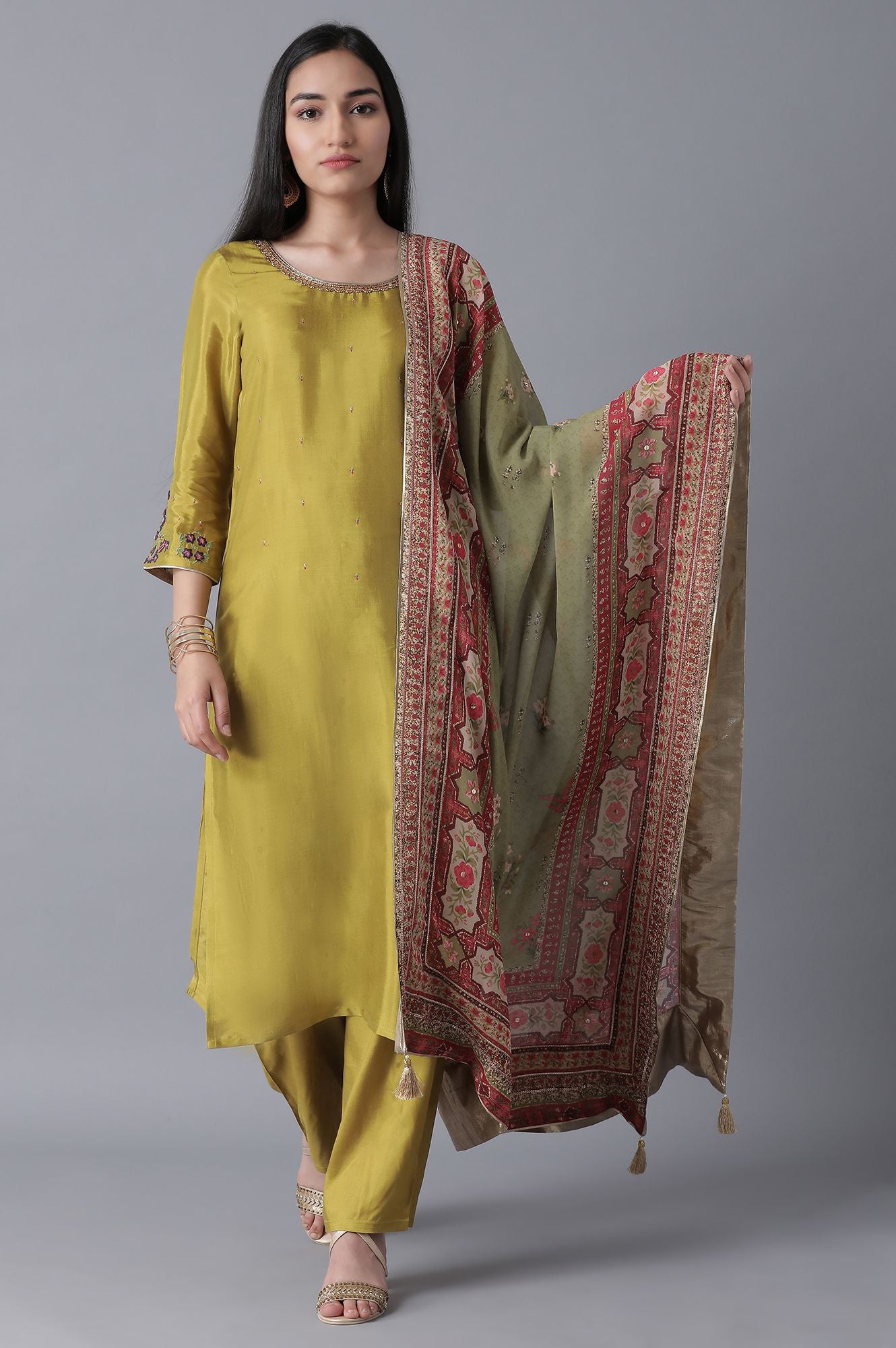 Olive Green Classic kurta