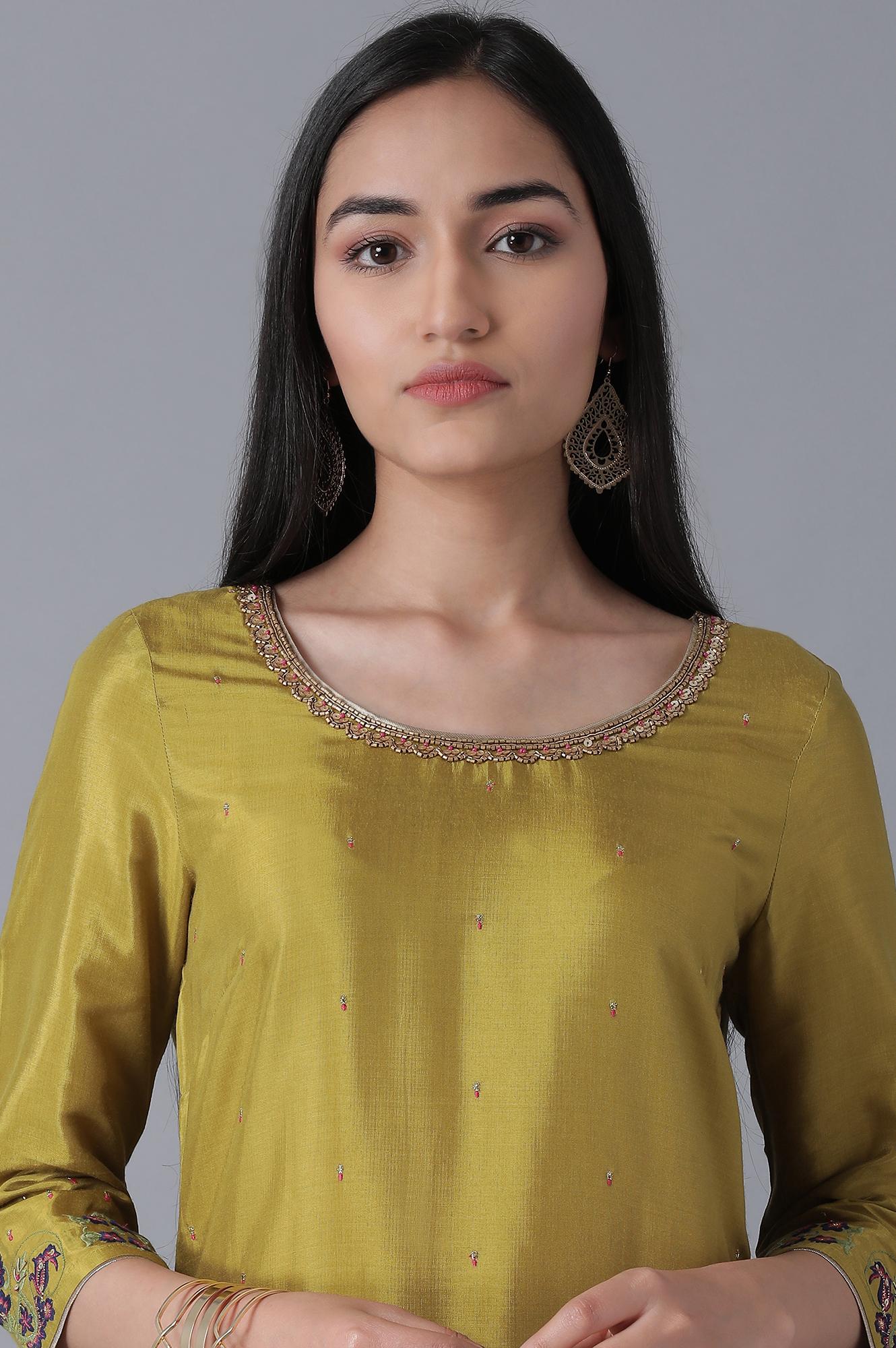 Olive Green Classic kurta