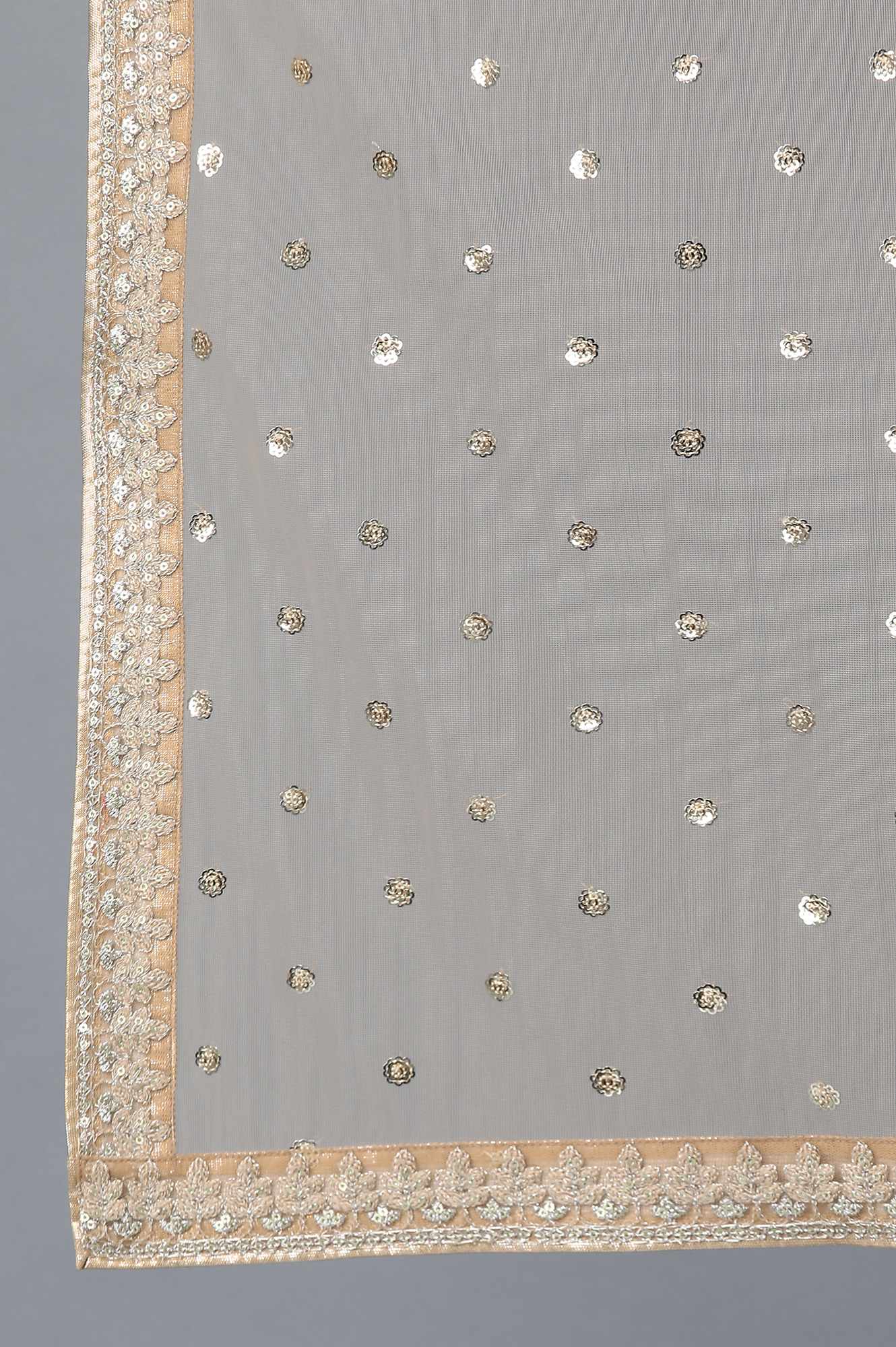 Beige Round Neck kurta Set