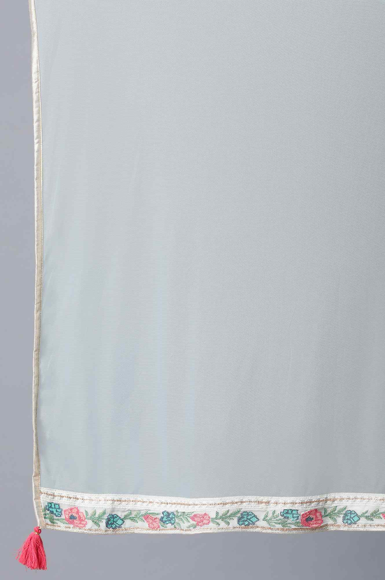 Blue Round Neck kurta Set