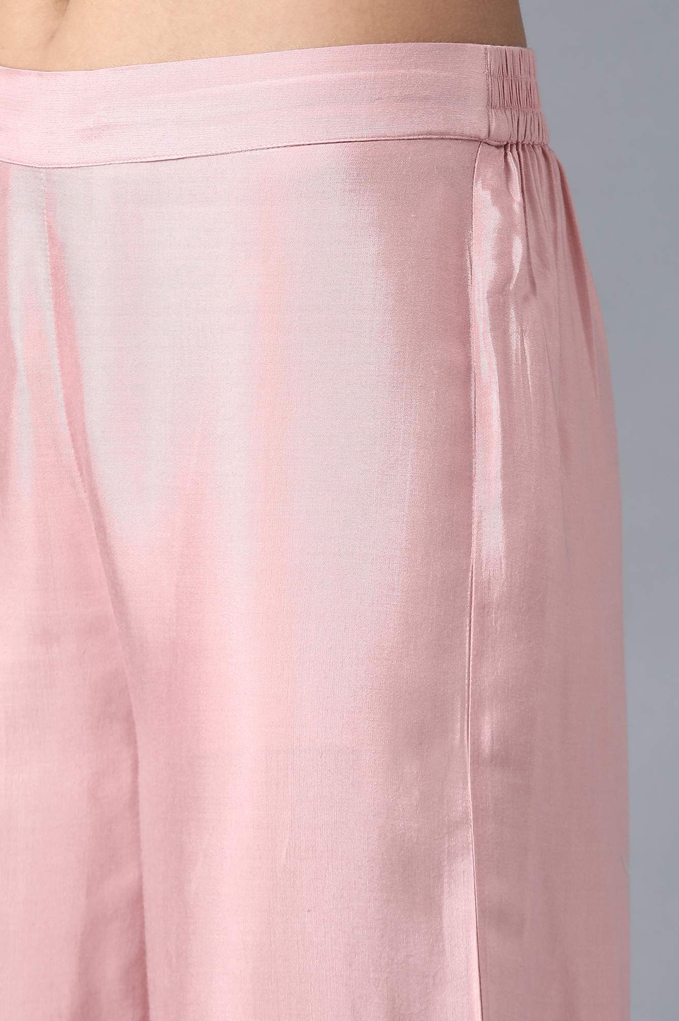 Pink Round Neck kurta Set