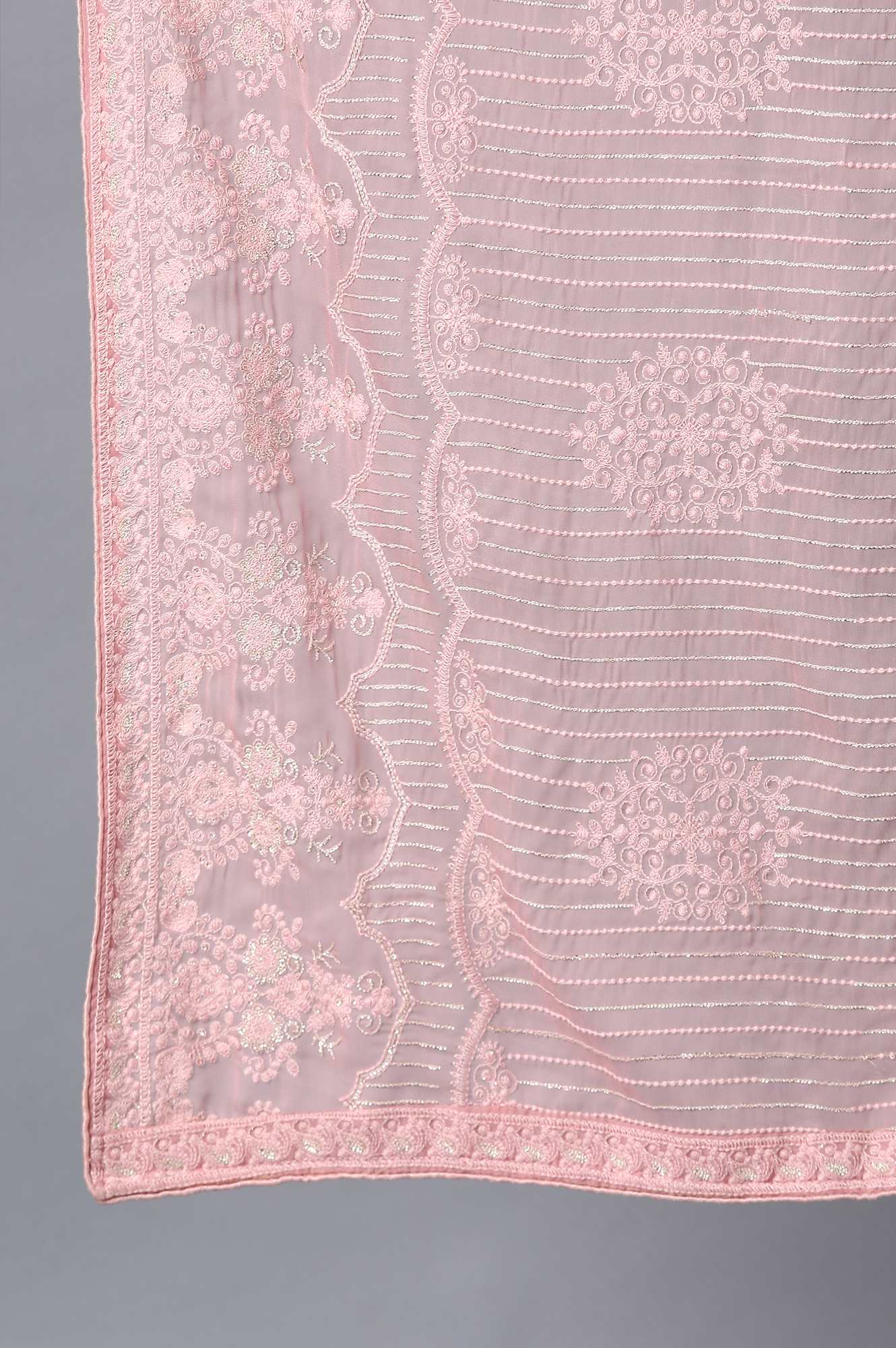 Pink Round Neck kurta Set