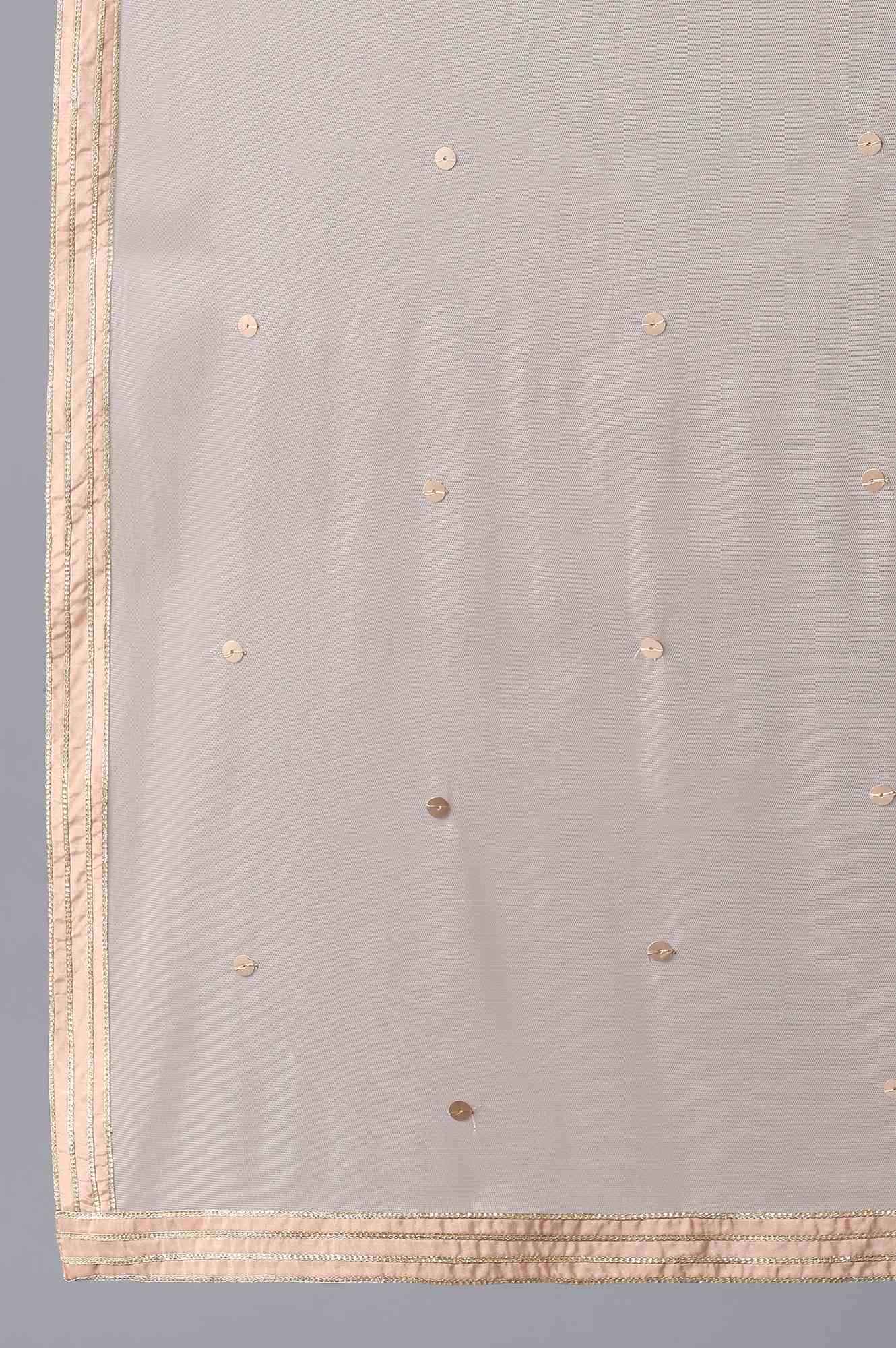 Mauve Top-Skirt-Drape Set