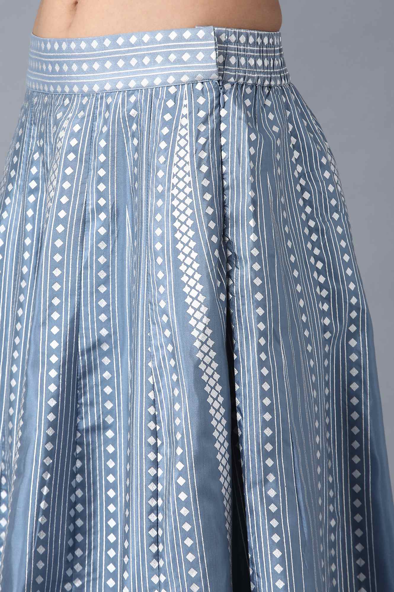 Pink Round Neck Embroidered Set