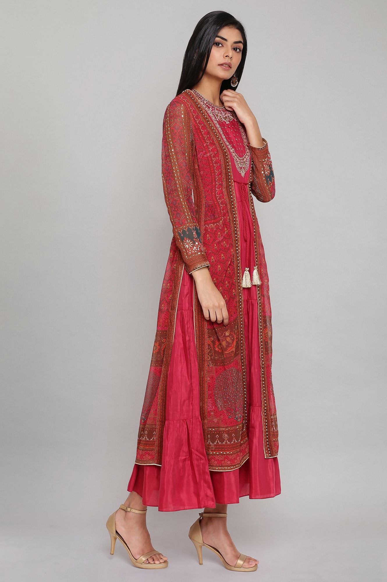 Red Festive Jacket Set