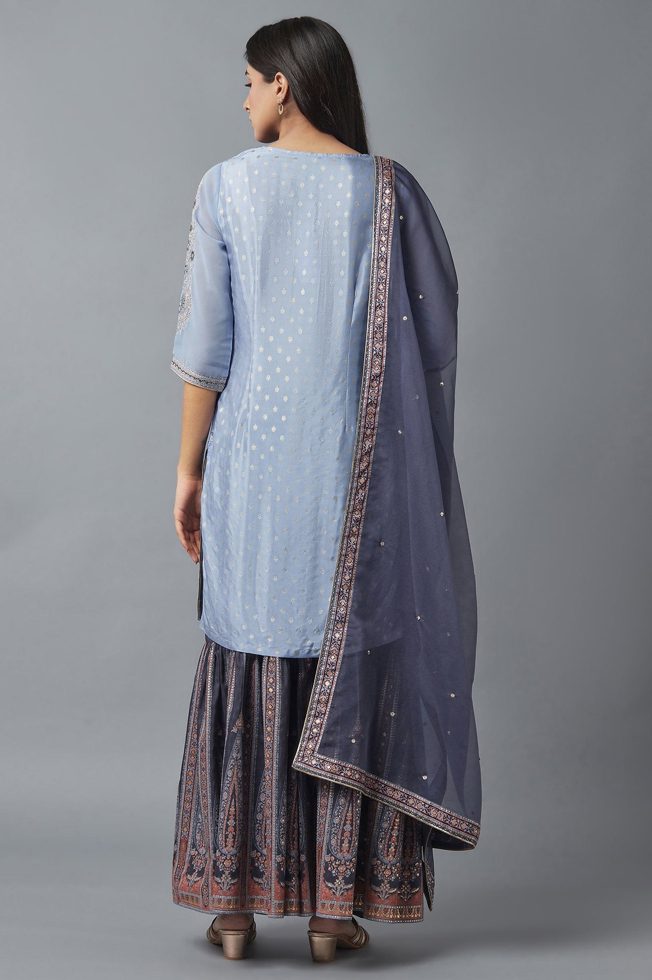 Light Purple Sharara Set