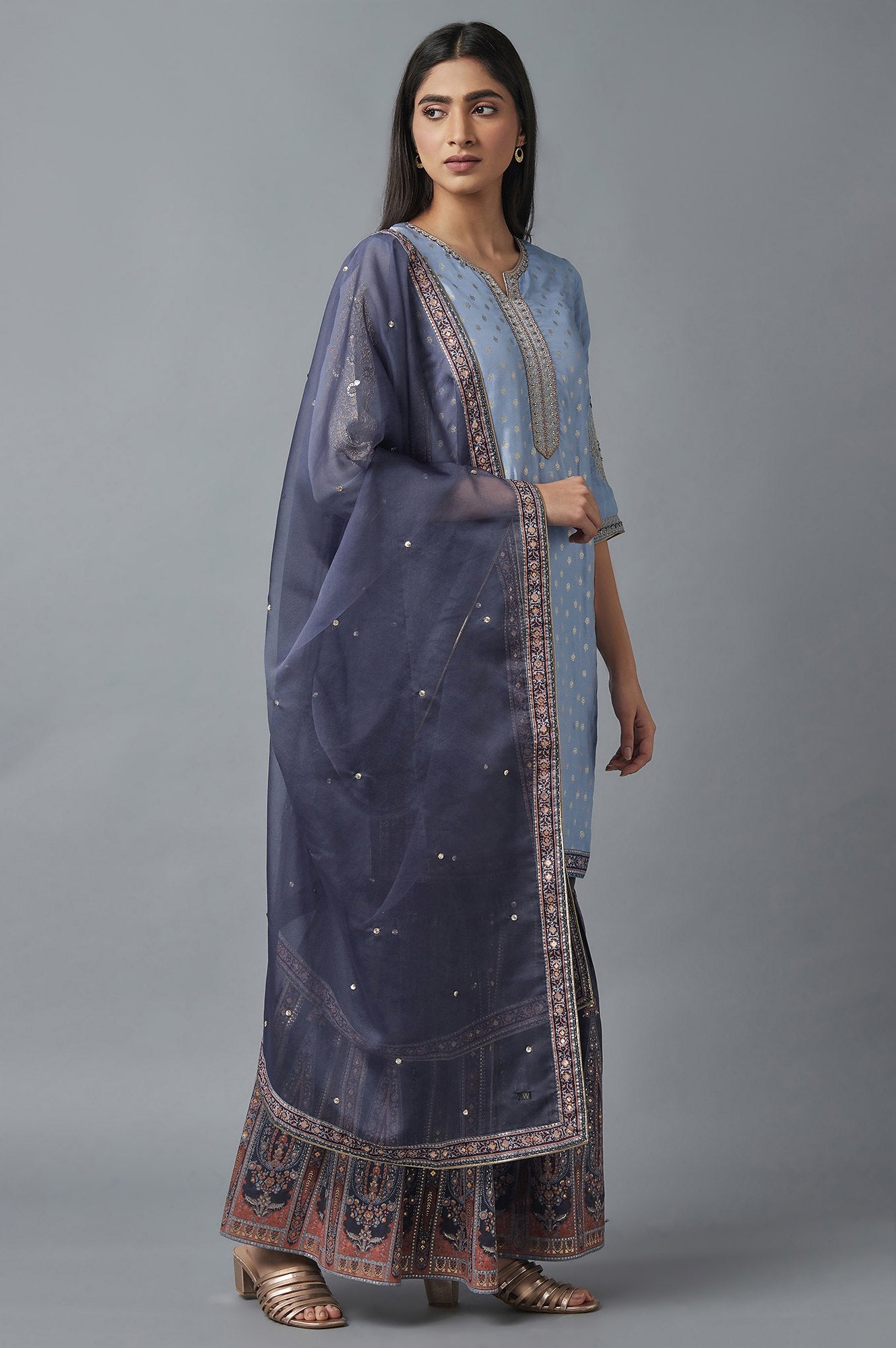 Light Purple Sharara Set