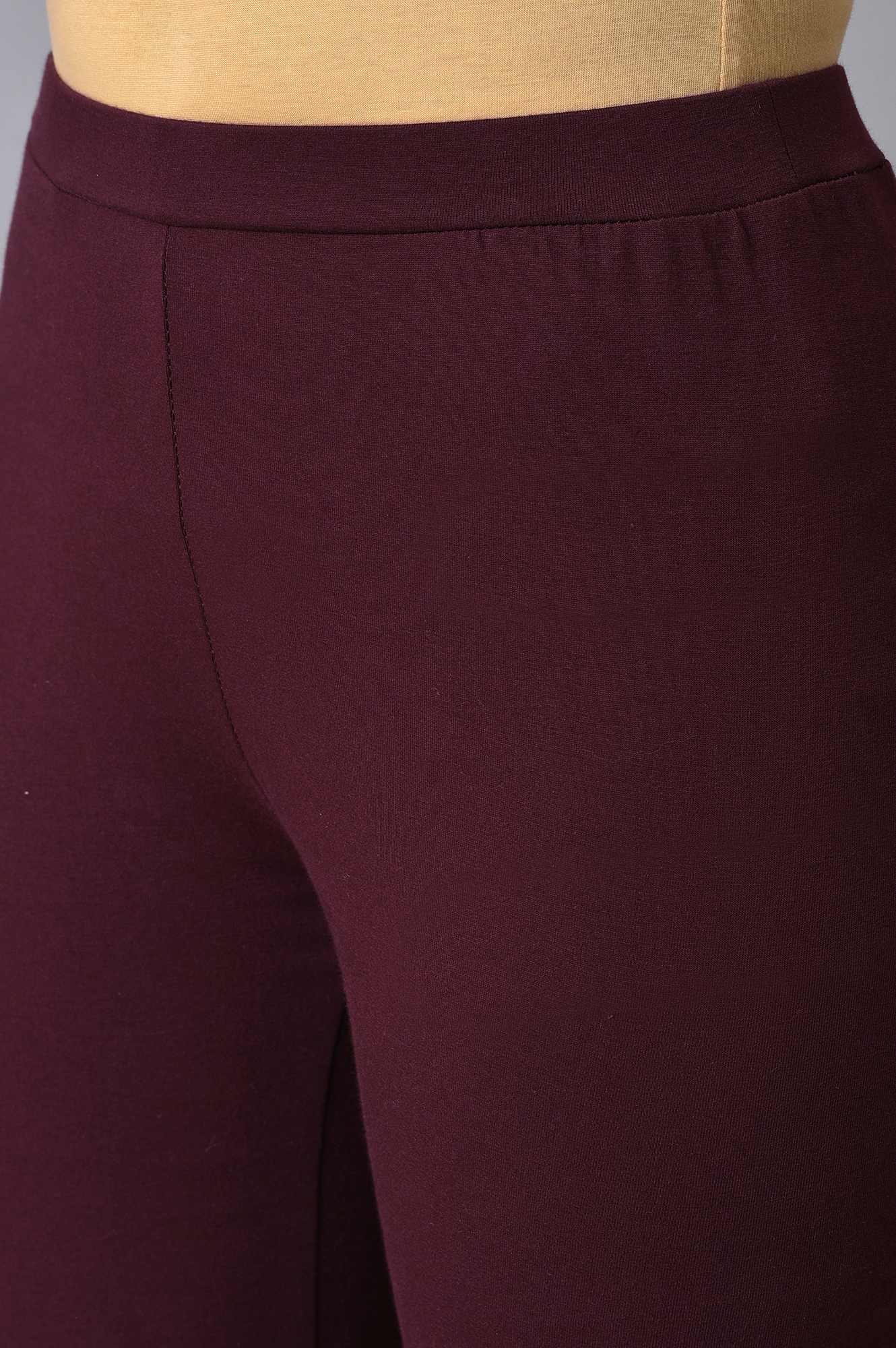 Purple Velvet Anarkali-Tights-Dupatta Set