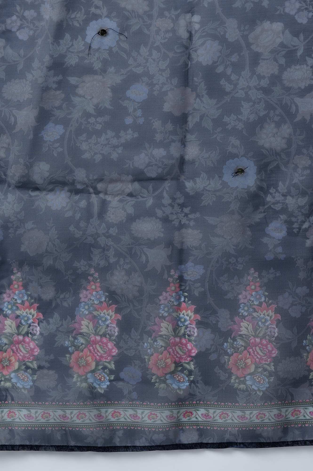 Dark Blue kurta Slim Pants Dupatta Set