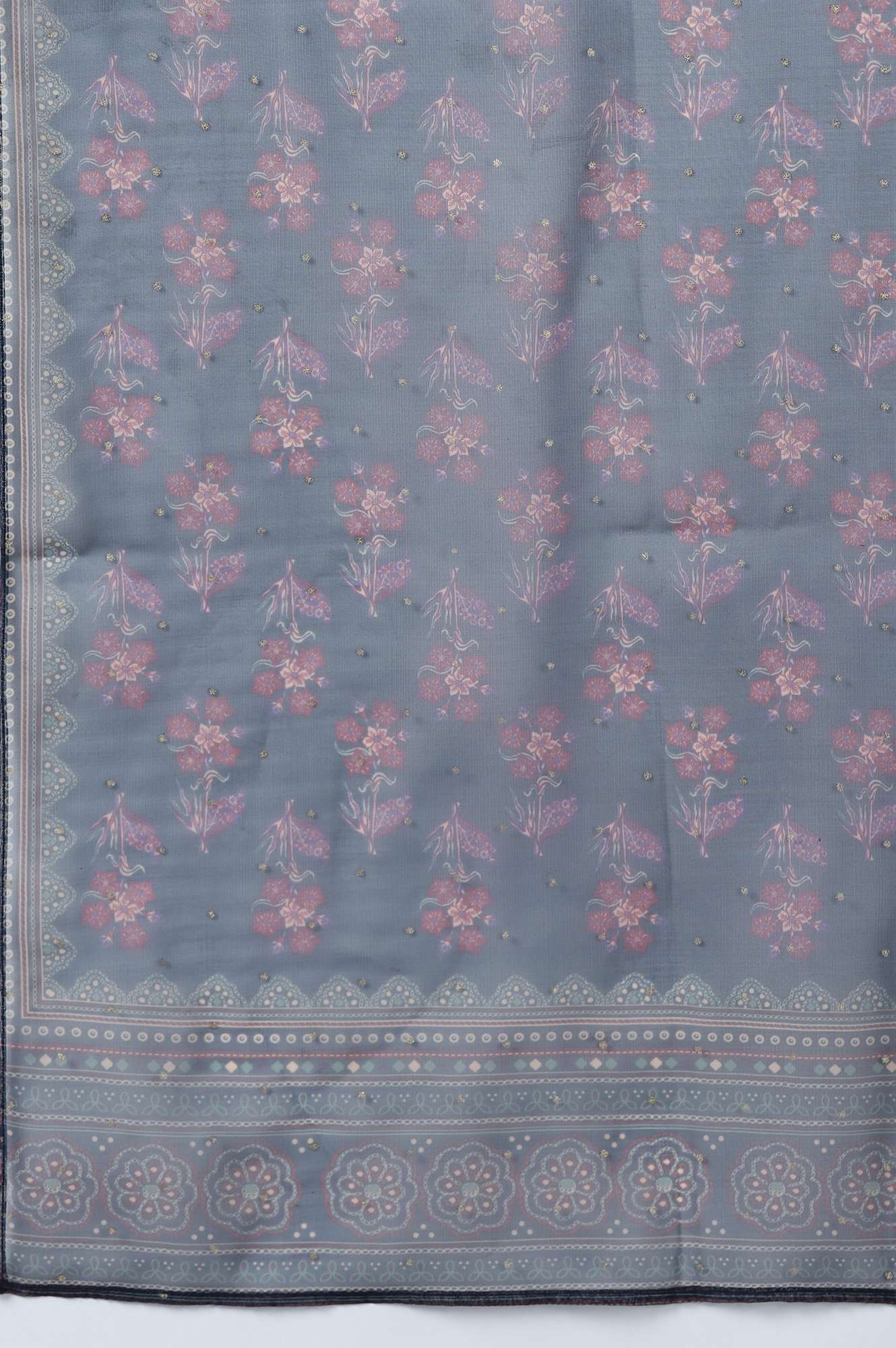 Dark Blue Short kurta Sharara Dupatta Set