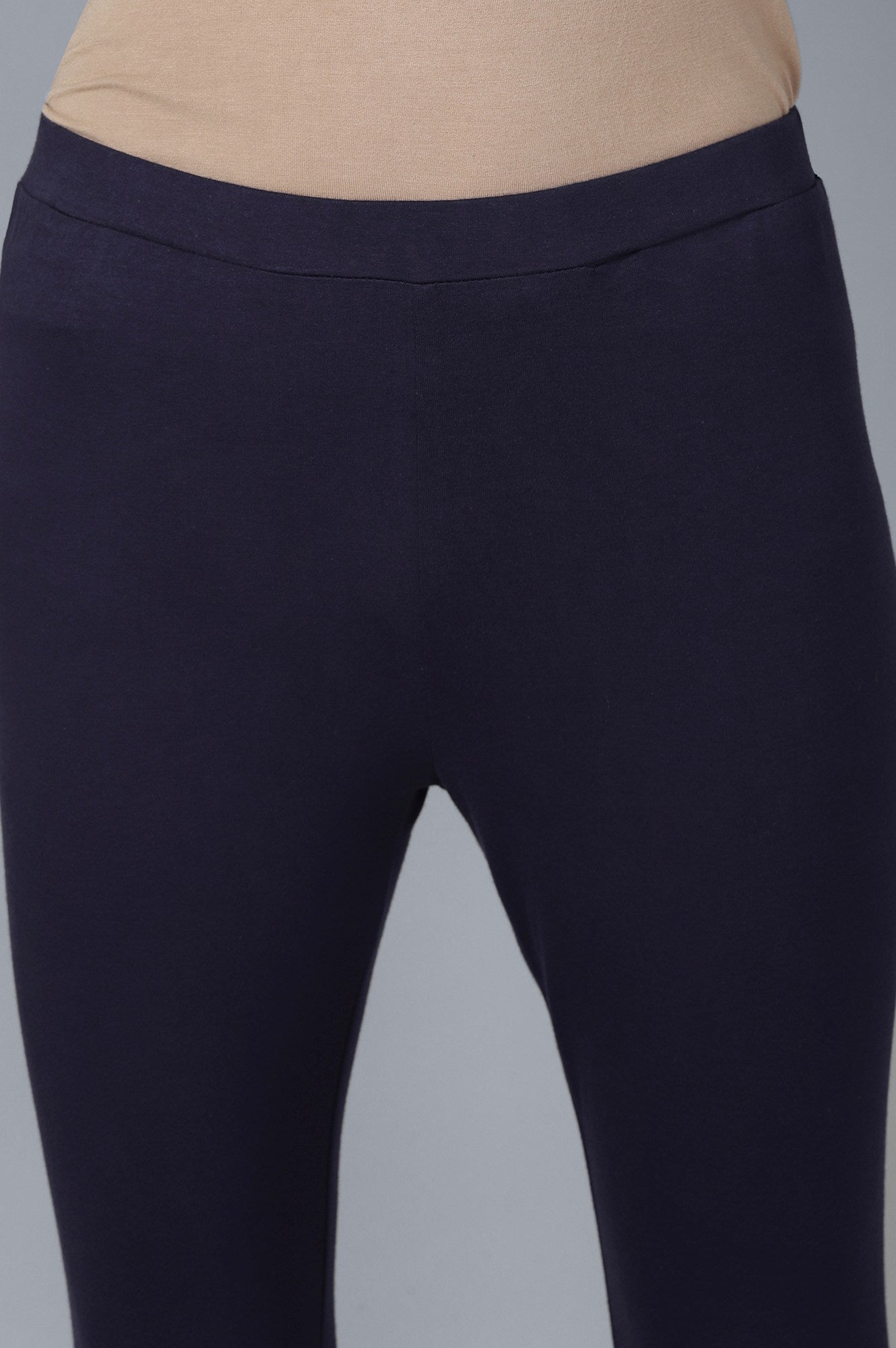 Dark Blue Anarkali kurta Tights Dupatta Set