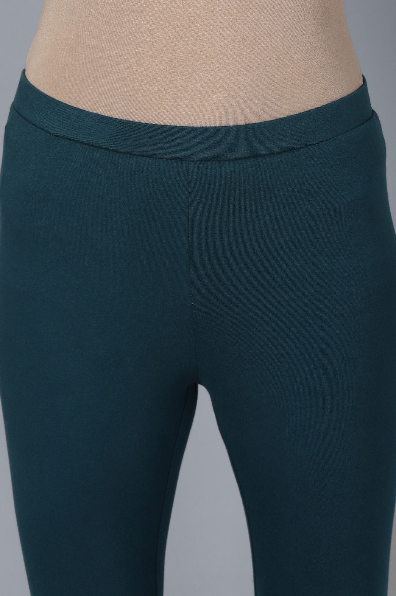 Dark Green Anarkali kurta Tights Dupatta Set