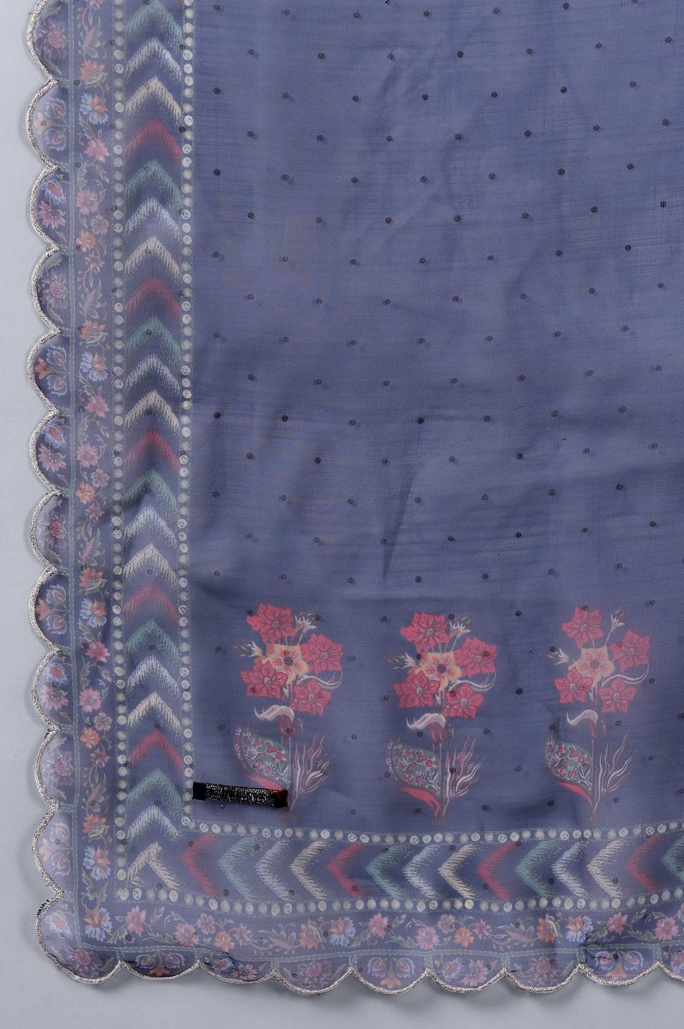 Navy Blue kurta Slim Pants Dupatta Set