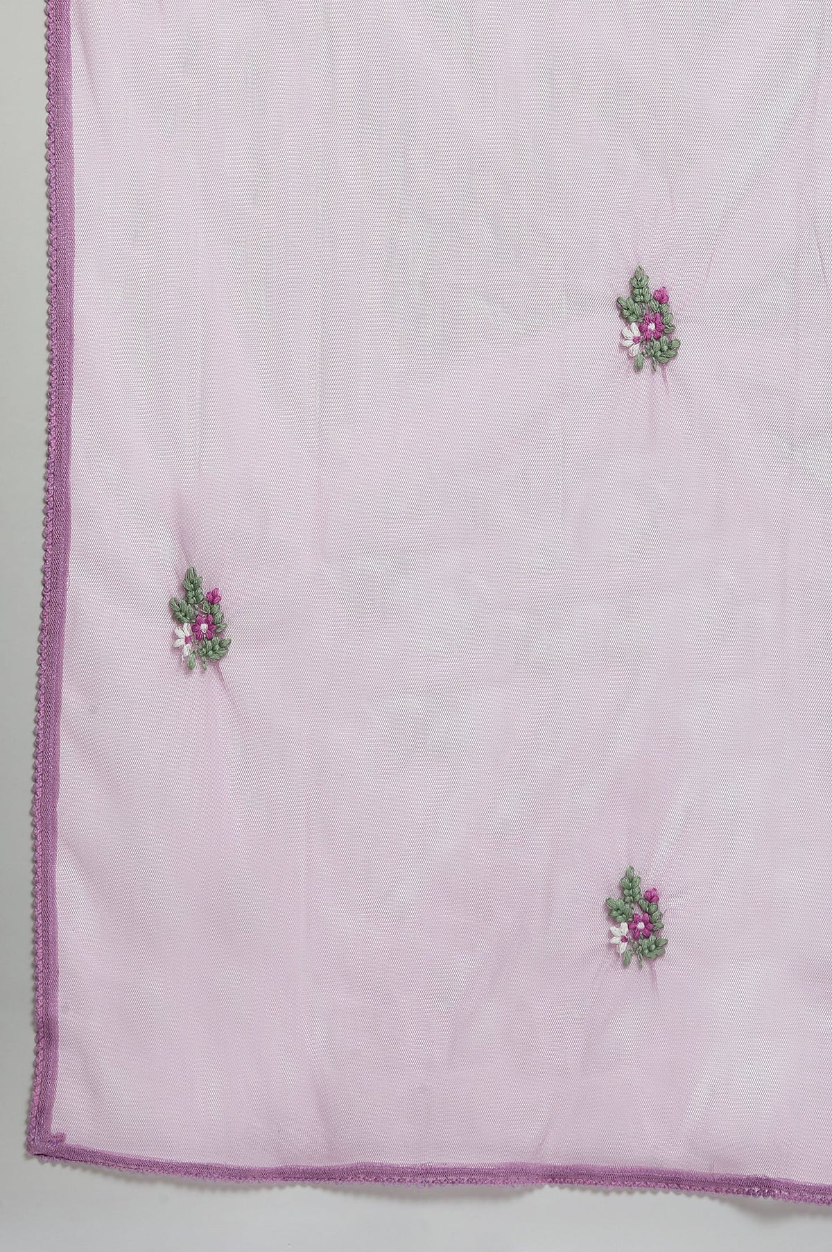 Light Purple Maharani Net Dupatta