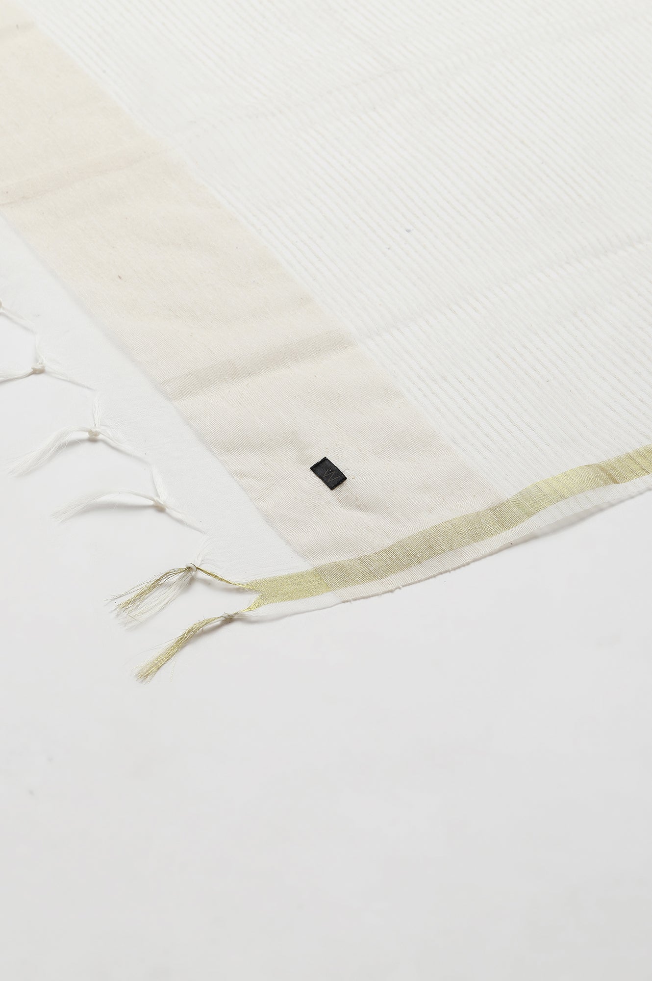 Ecru Stripe Weave Jacquard Dupatta