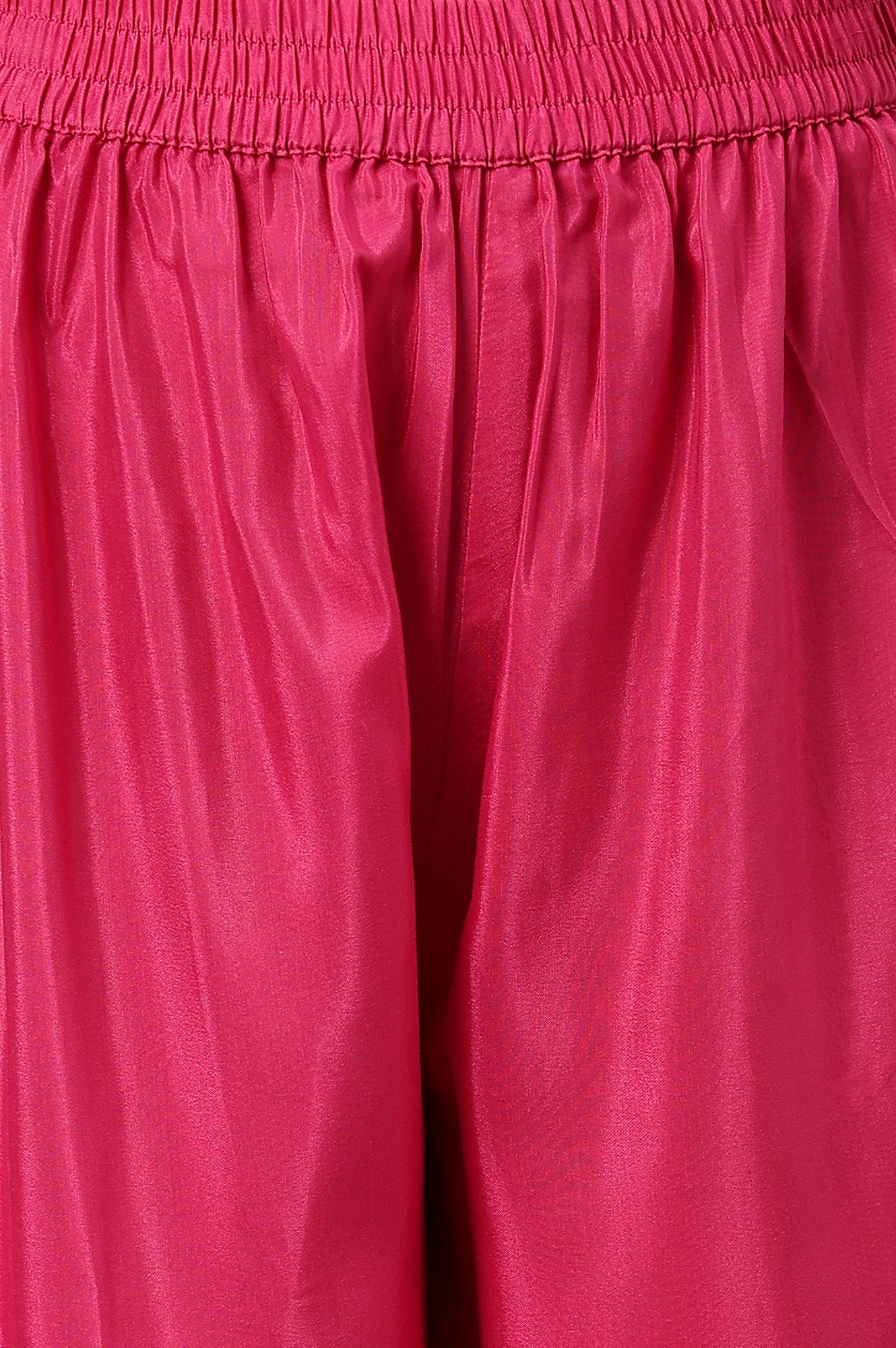 Yellow Chanderi kurta With Tiered Sharara And Dupatta