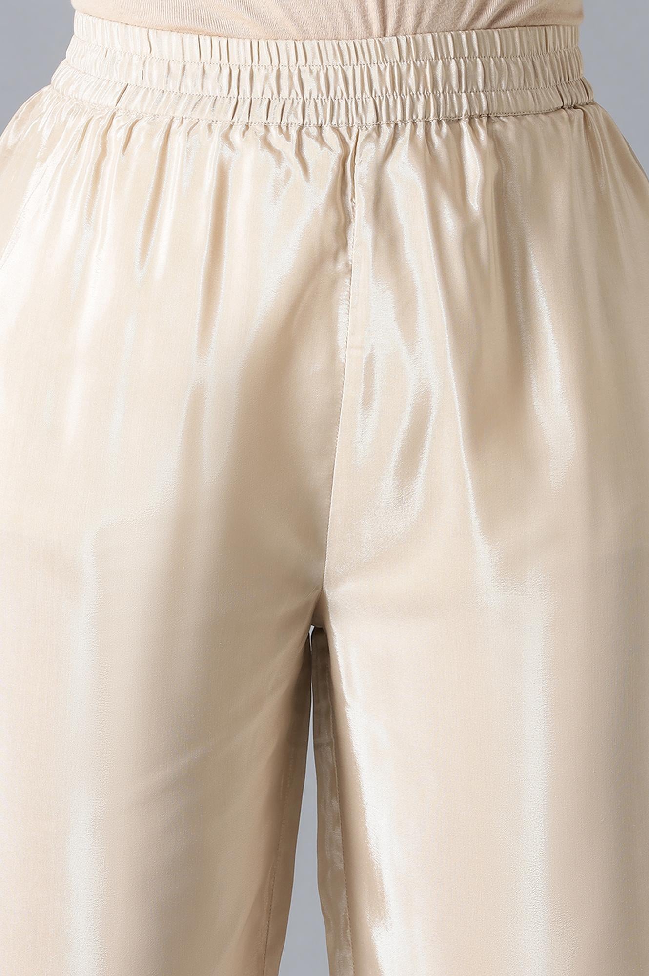 Ecru And Beige Heavy Festive kurta With Parallel Pants And Dupatta