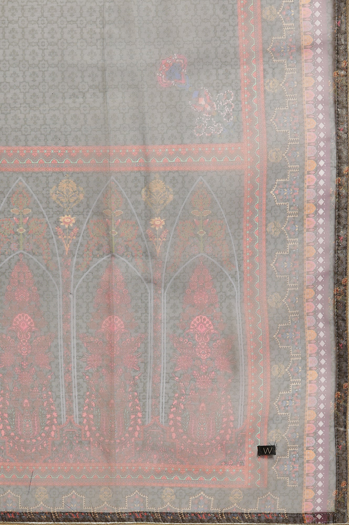 Blue Embroidered Kurta, Straight Pants & Dupatta Set