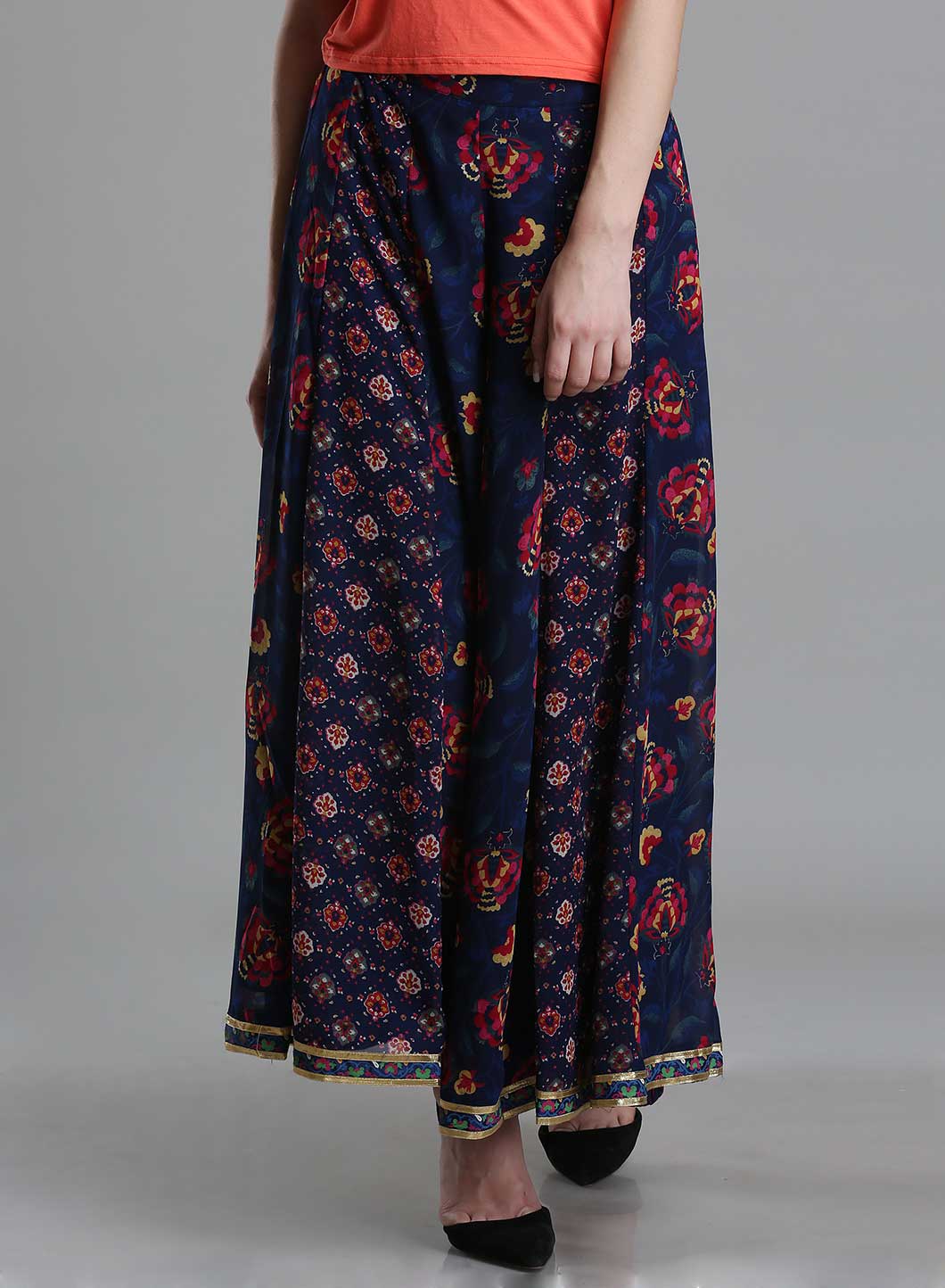 Blue Printed Culottes