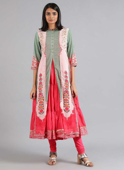 Pink Knitted Churidar