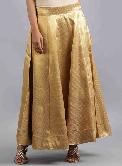 Gold Jacquard Skirt