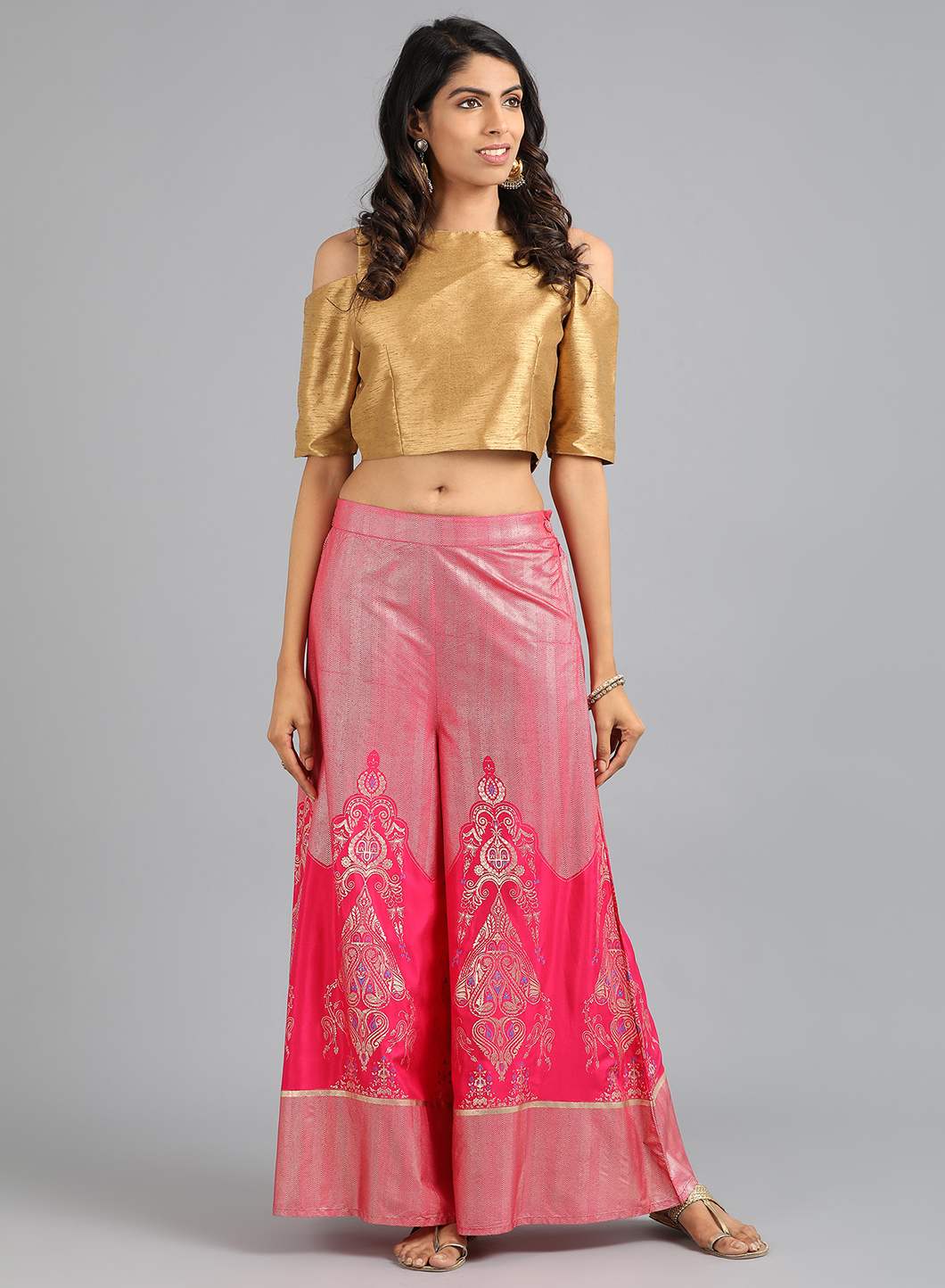 Pink Flared Culottes