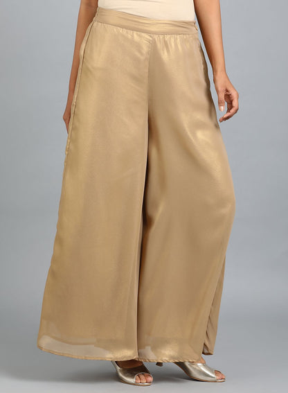 Gold Solid Pants