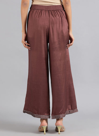 Brown Flared Pants