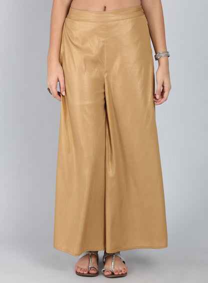 Dark Gold Flared Pants