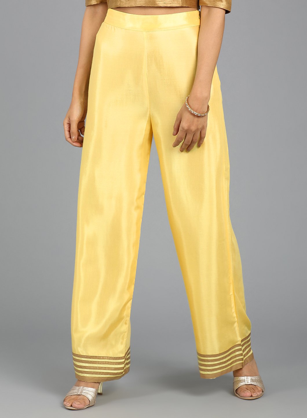 Yellow Straight Pants