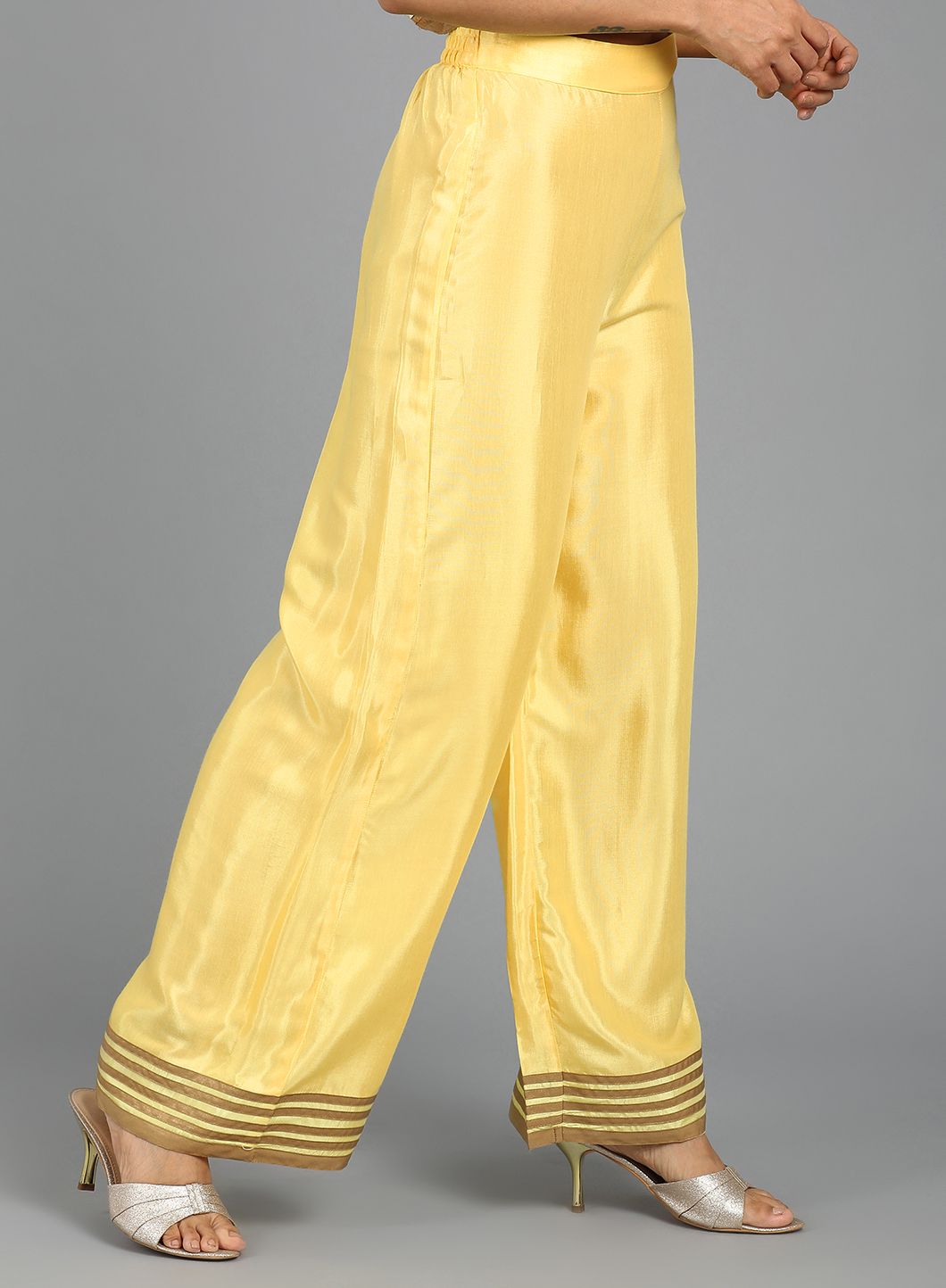 Yellow Straight Pants