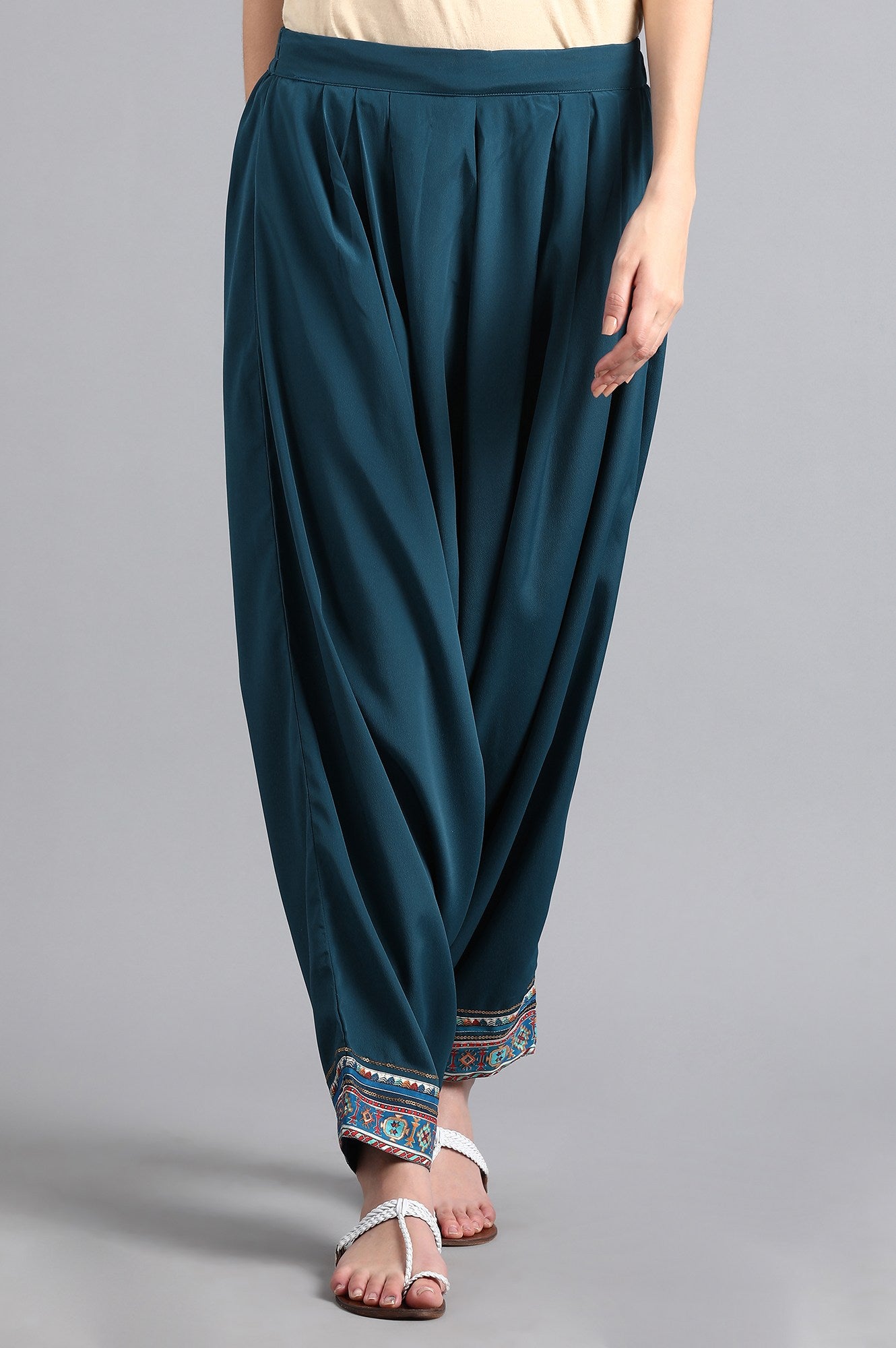 Blue Draped Pants