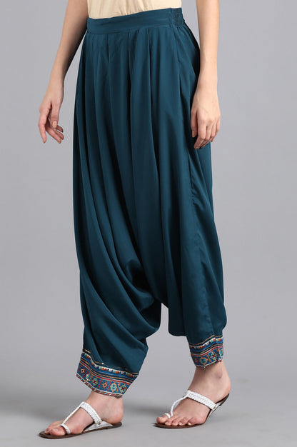 Blue Draped Pants