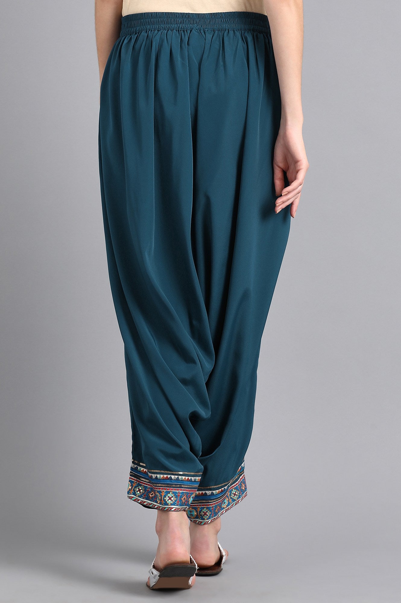 Blue Draped Pants