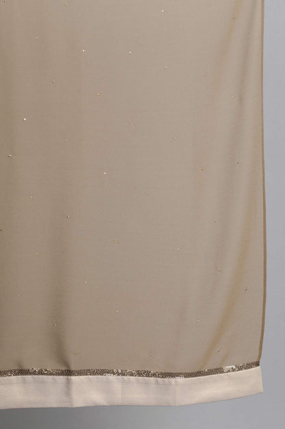 Brown Solid Dupatta