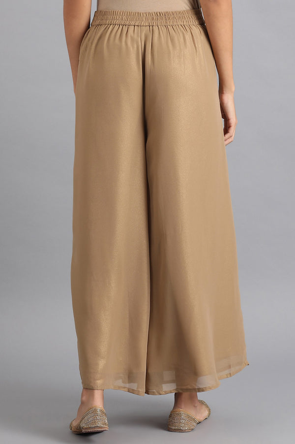 Golden Flared Pants