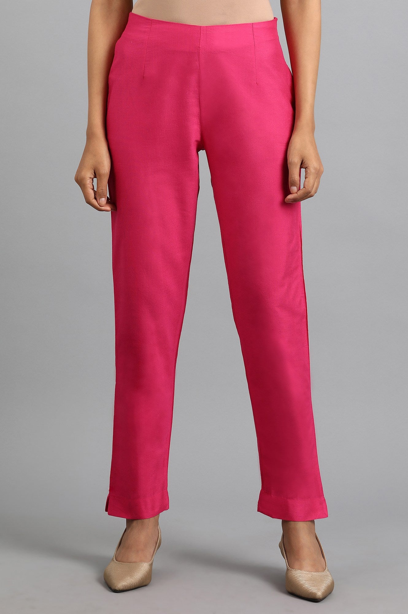 Pink Straight Pants