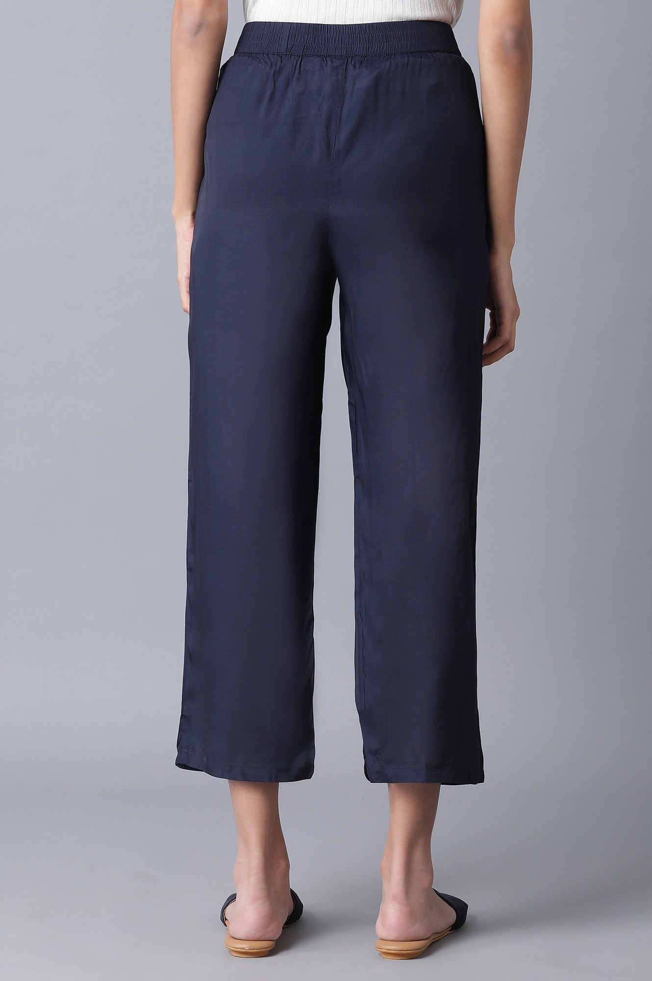 Navy Blue Parallel Pants