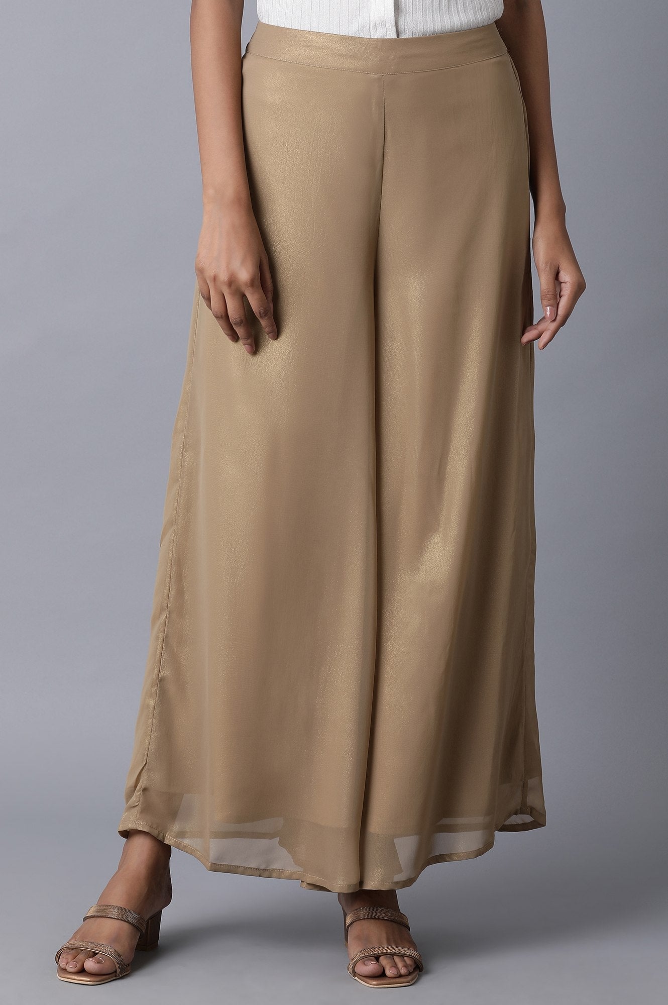 Gold Parallel Pants - wforwoman
