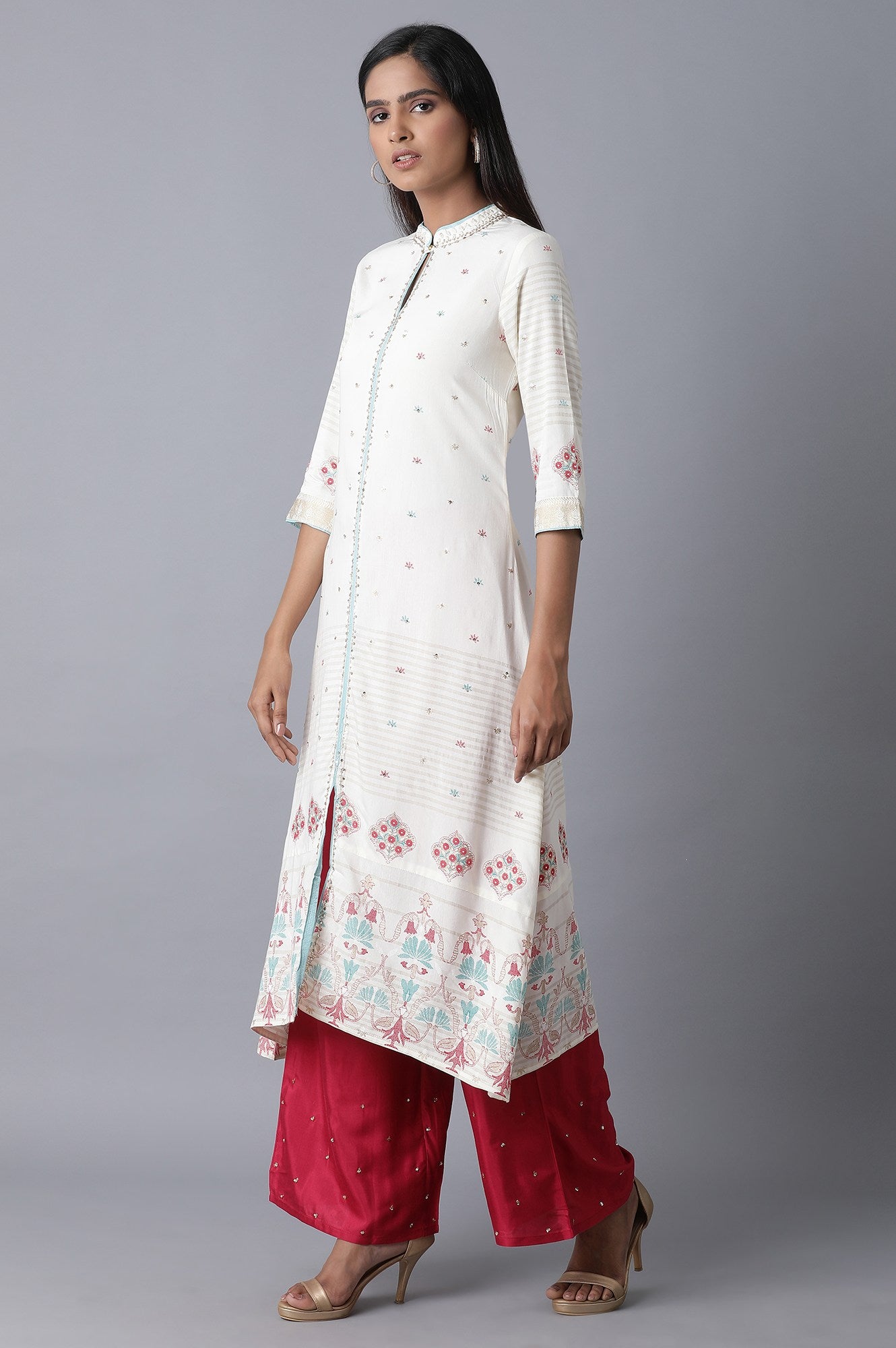 Ecru Straight kurta