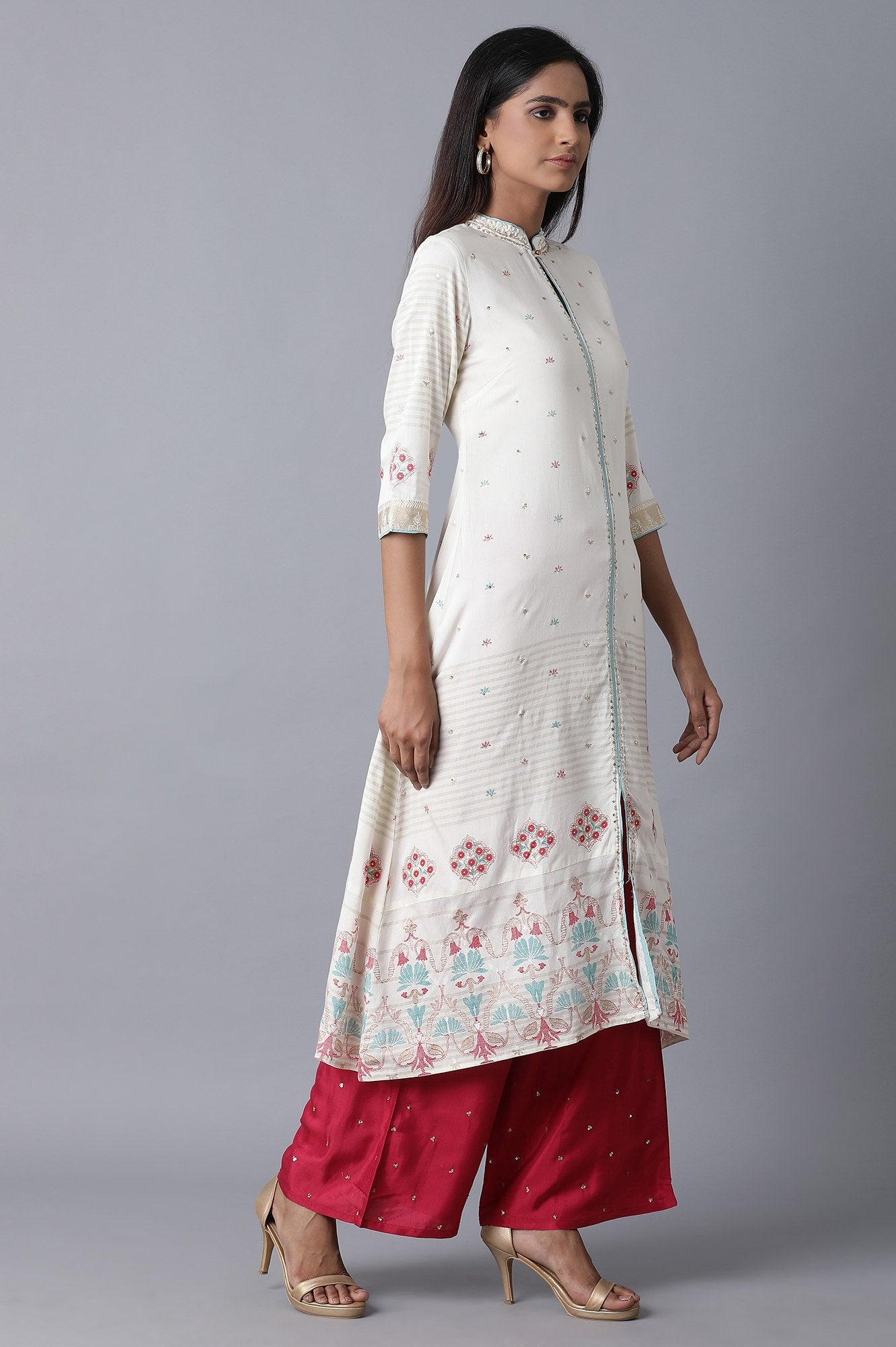 Ecru Straight kurta