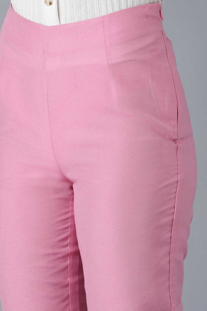 Peach Slim Fit Pants