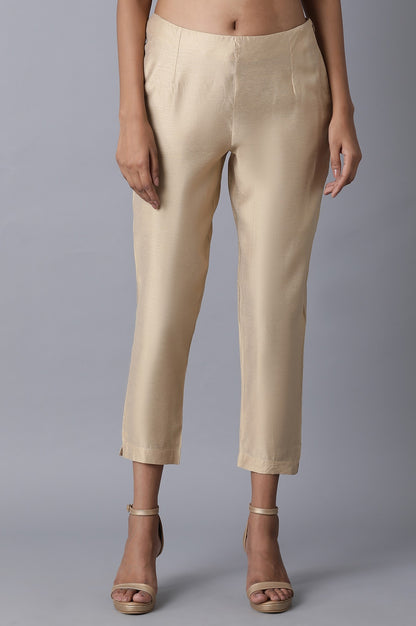 Light Gold Slim Pants