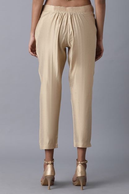 Light Gold Slim Pants